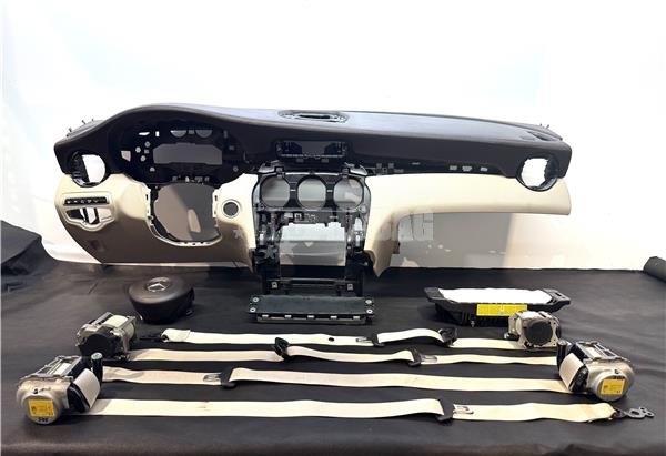 Kit airbag Mercedes GLC W253 (2015 - 2022) (MARRON - BEIGE CON COSTURA) - Imagen 3