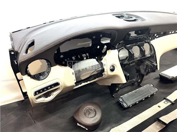 Kit airbag Mercedes GLC W253 (2015 - 2022) (MARRON - BEIGE CON COSTURA) - Imagen 4