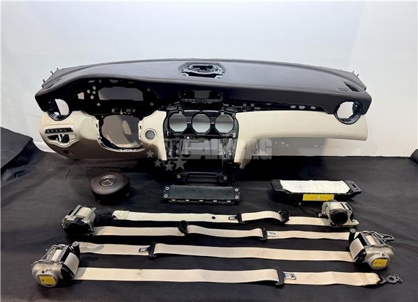 Kit airbag Mercedes GLC W253 (2015 - 2022) (MARRON - BEIGE CON COSTURA)